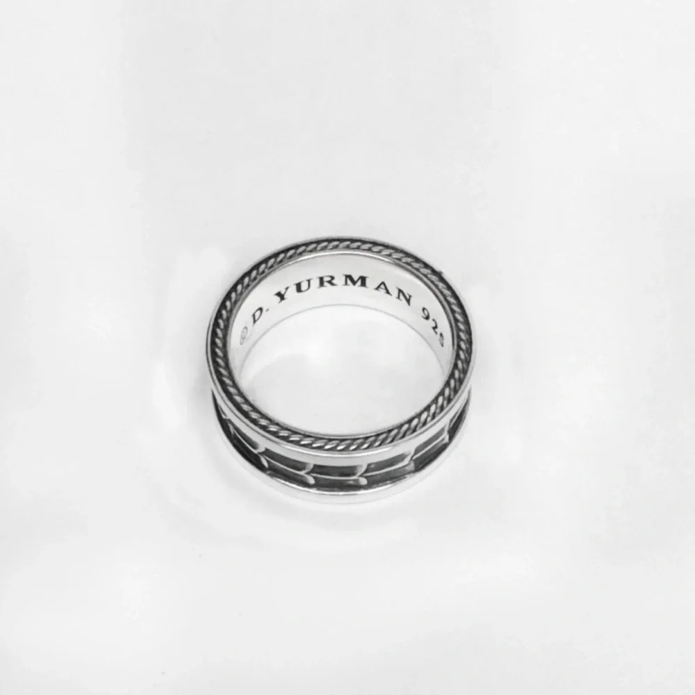 - ✨David Yurman Sterling Silver Men's Band | D.Y. Armory Collection | SZ10…